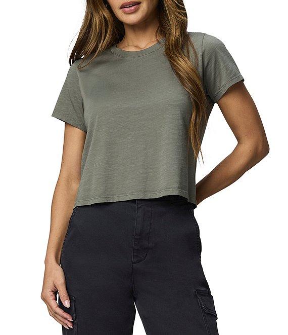 Splendid Louisa Knit Crew Neck Short Sleeve Shirt Product Image