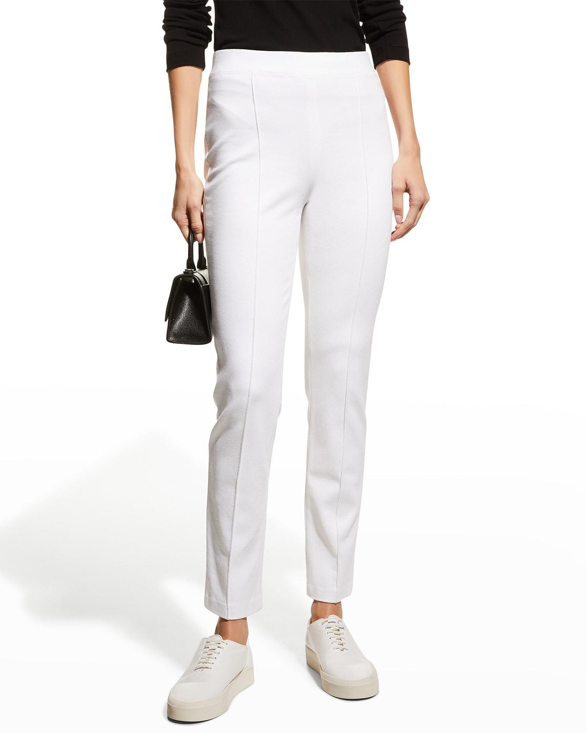 Slim-Leg Crop Pull-On Pants Product Image