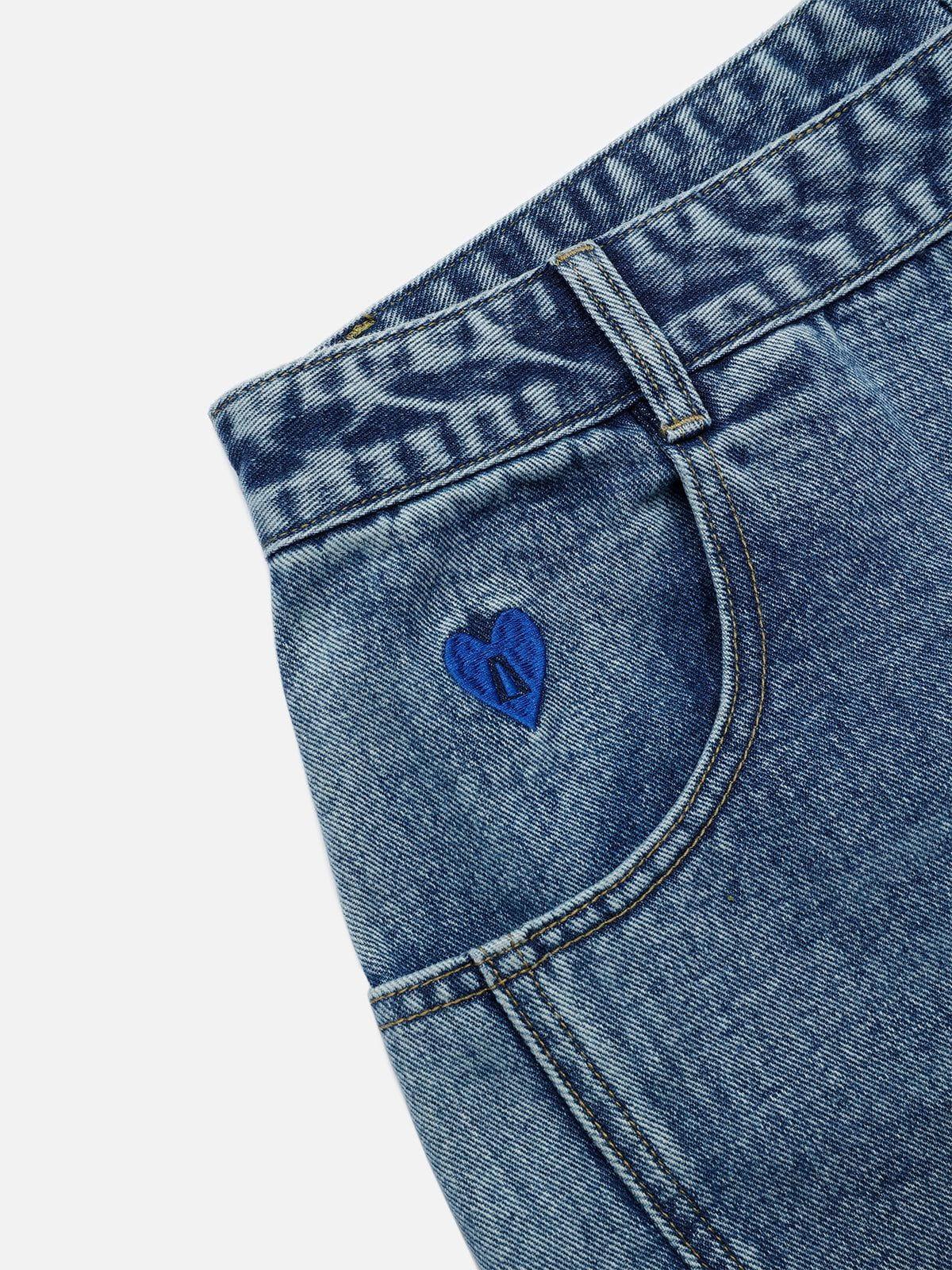 Aelfric Eden Baggy Distressed Washed Jeans Product Image