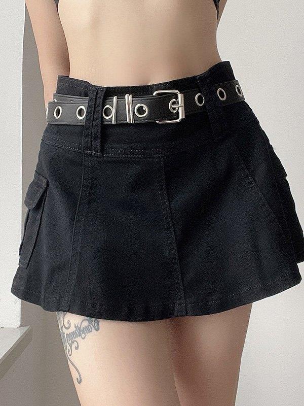 Lining Cargo Mini Skirt Product Image