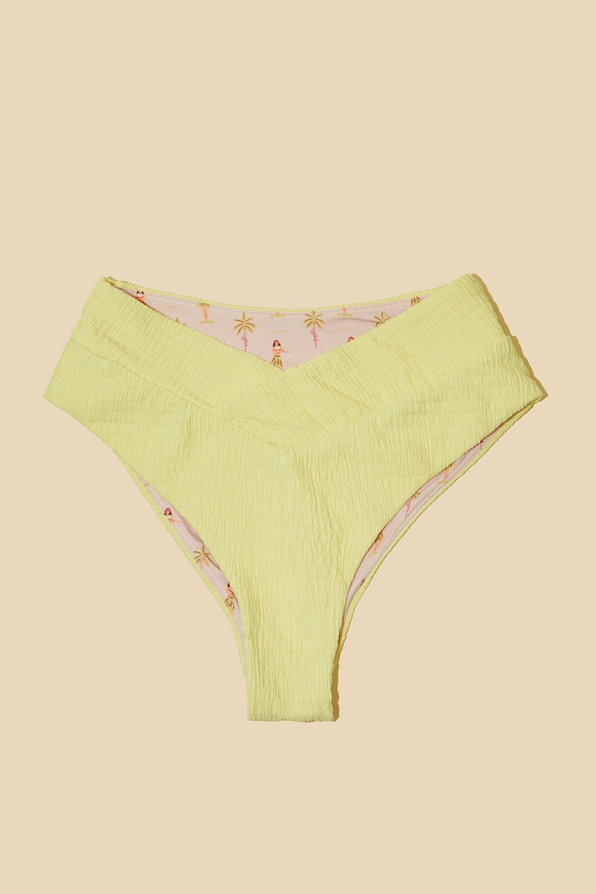 Crisscross Hourglass® Cheeky Bikini Bottom - Lemon Drop Dilly Product Image