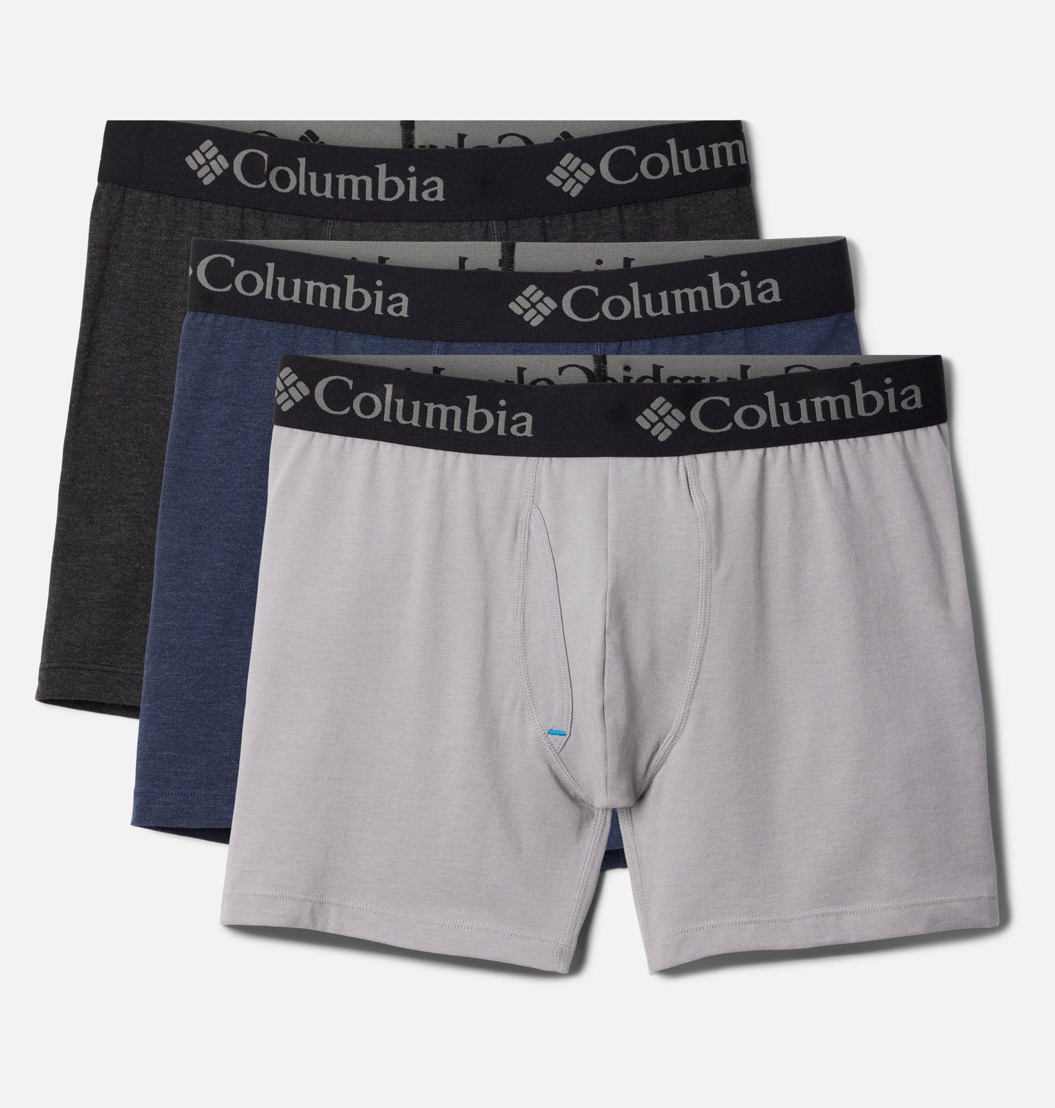 Columbia Mens Tri Blend Boxer Briefs - 3 pack- Product Image