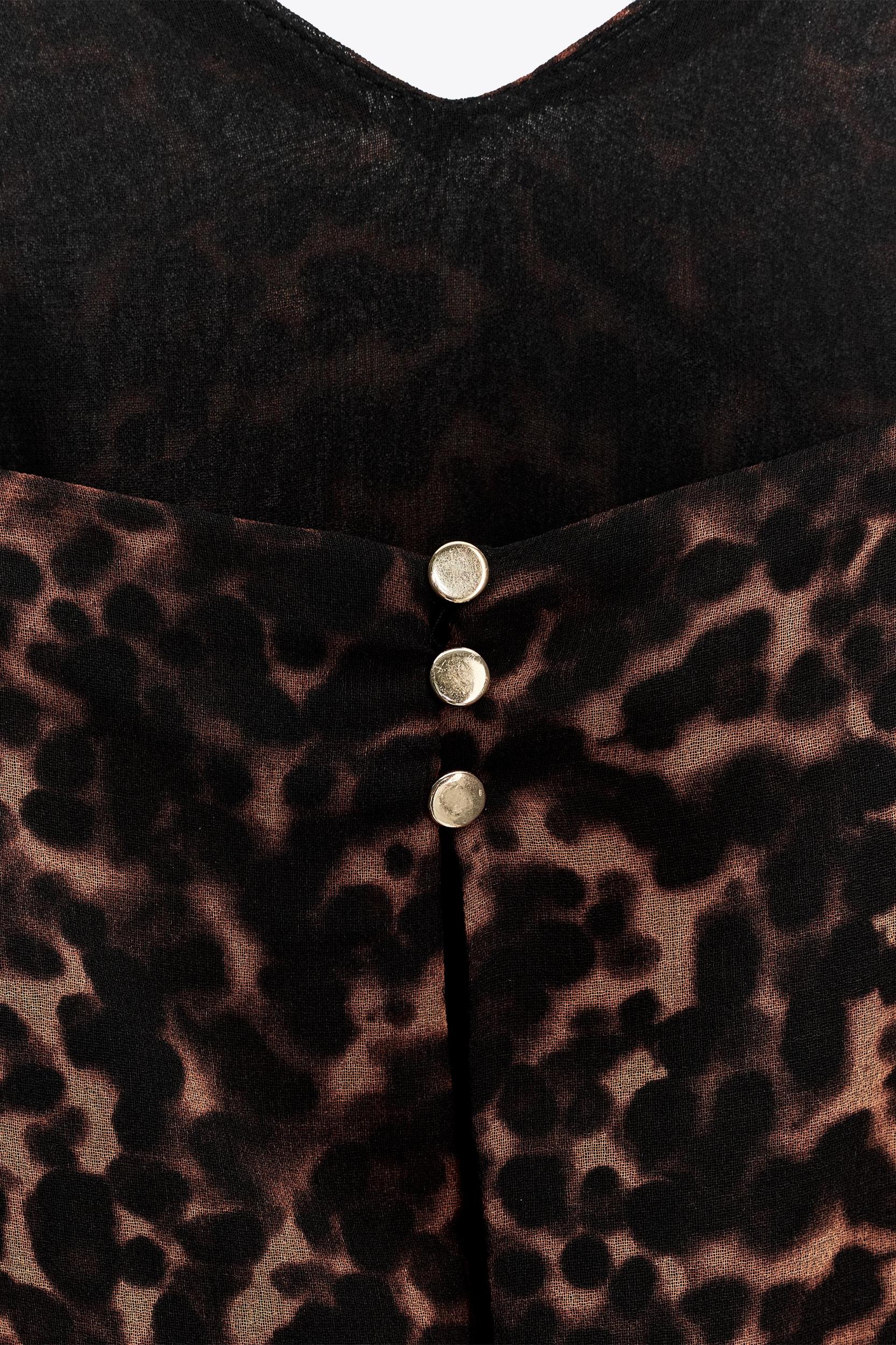 ANIMAL PRINT MIDI DRESS Product Image