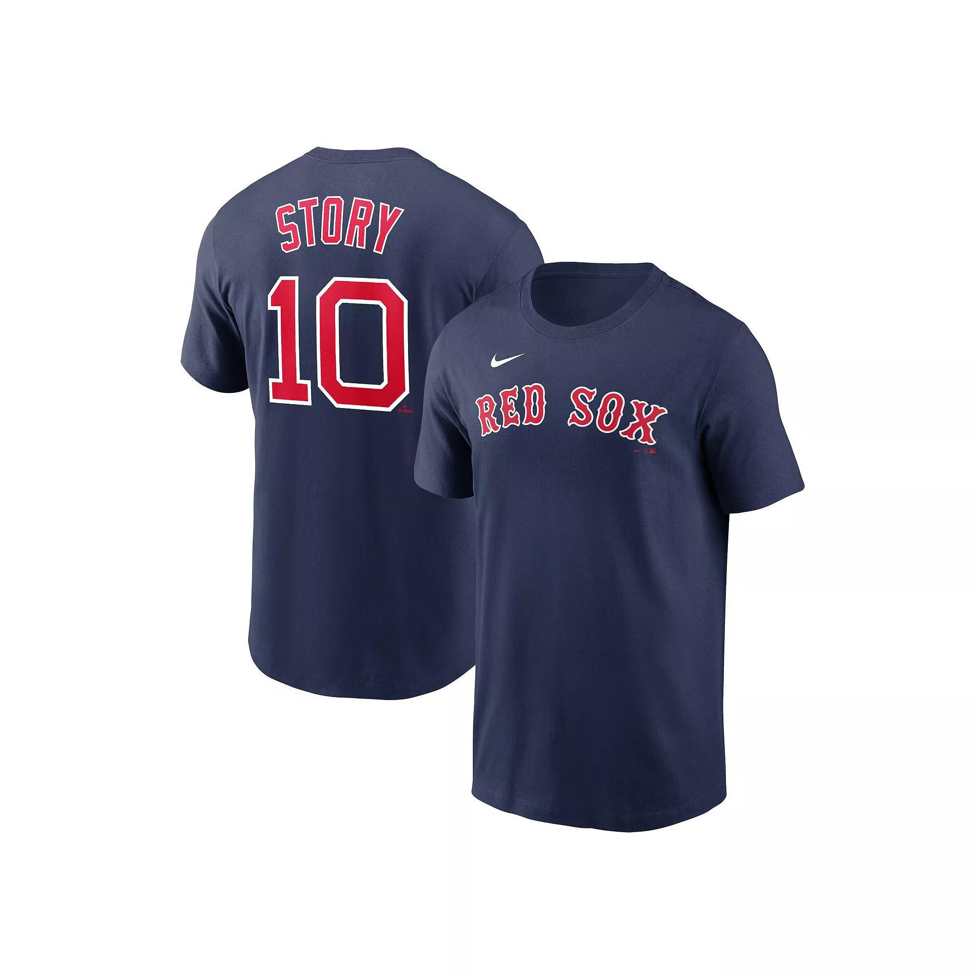Men's Nike Trevor Story Navy Boston Red Sox Name & Number T-Shirt,  Product Image