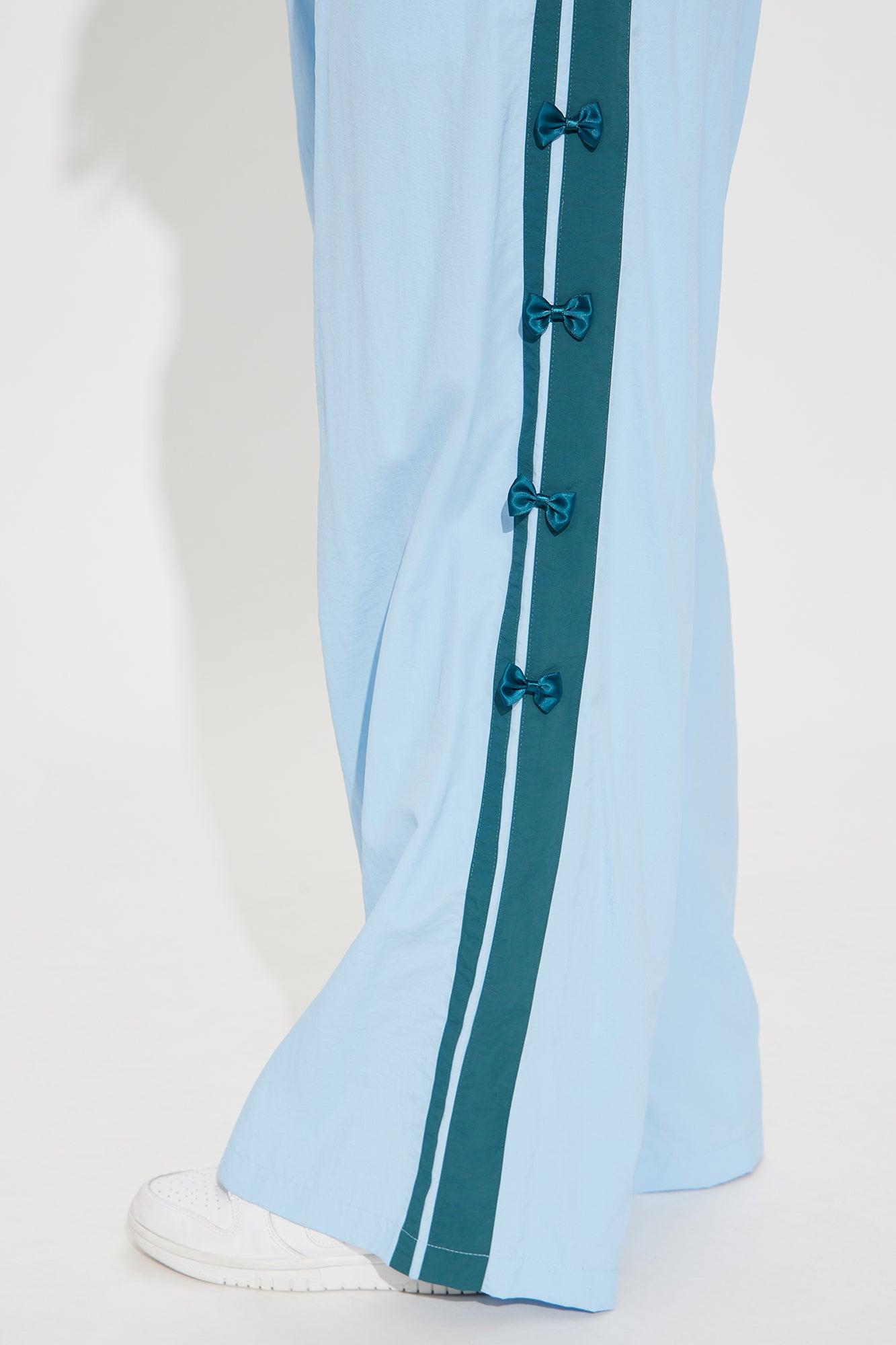 If You Behave Windbreaker Track Pant - Light Blue Product Image