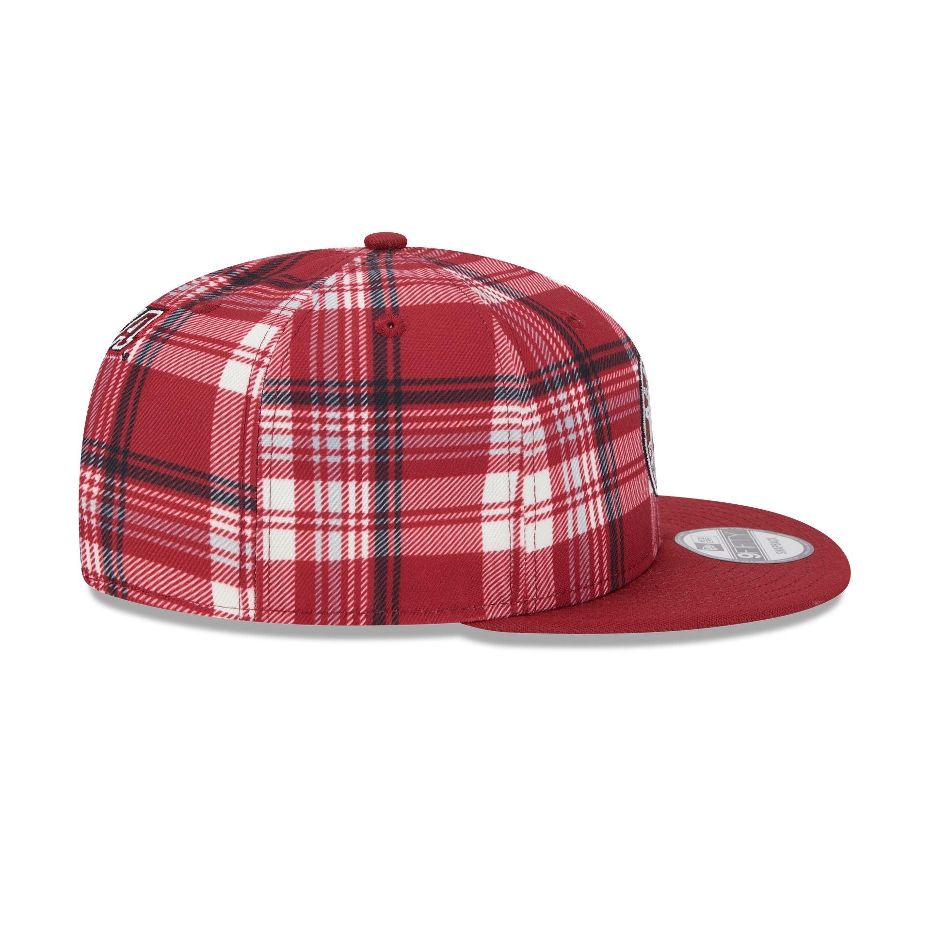 Alabama Crimson Tide Plaid 9FIFTY Snapback Hat Male Product Image