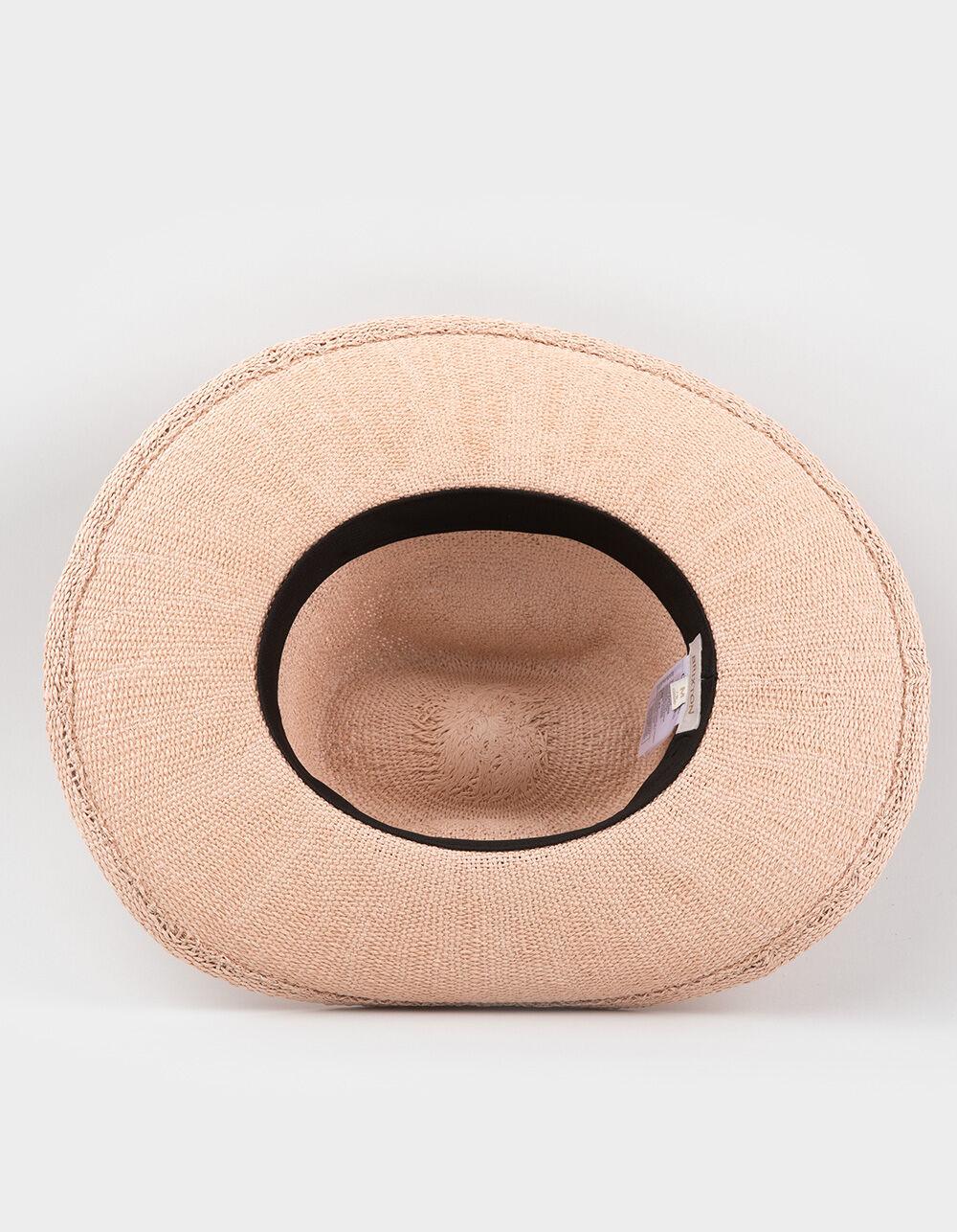 BRIXTON Matteo Womens Straw Hat - PINK Product Image