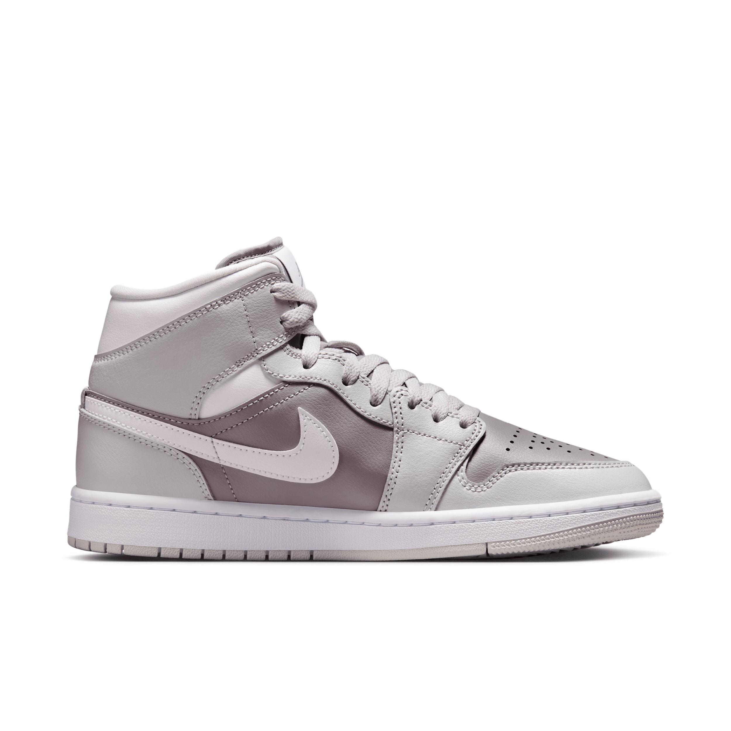 Jordan Womens Jordan AJ 1 Mid - Womens Basketball Shoes Sail/Pink Product Image