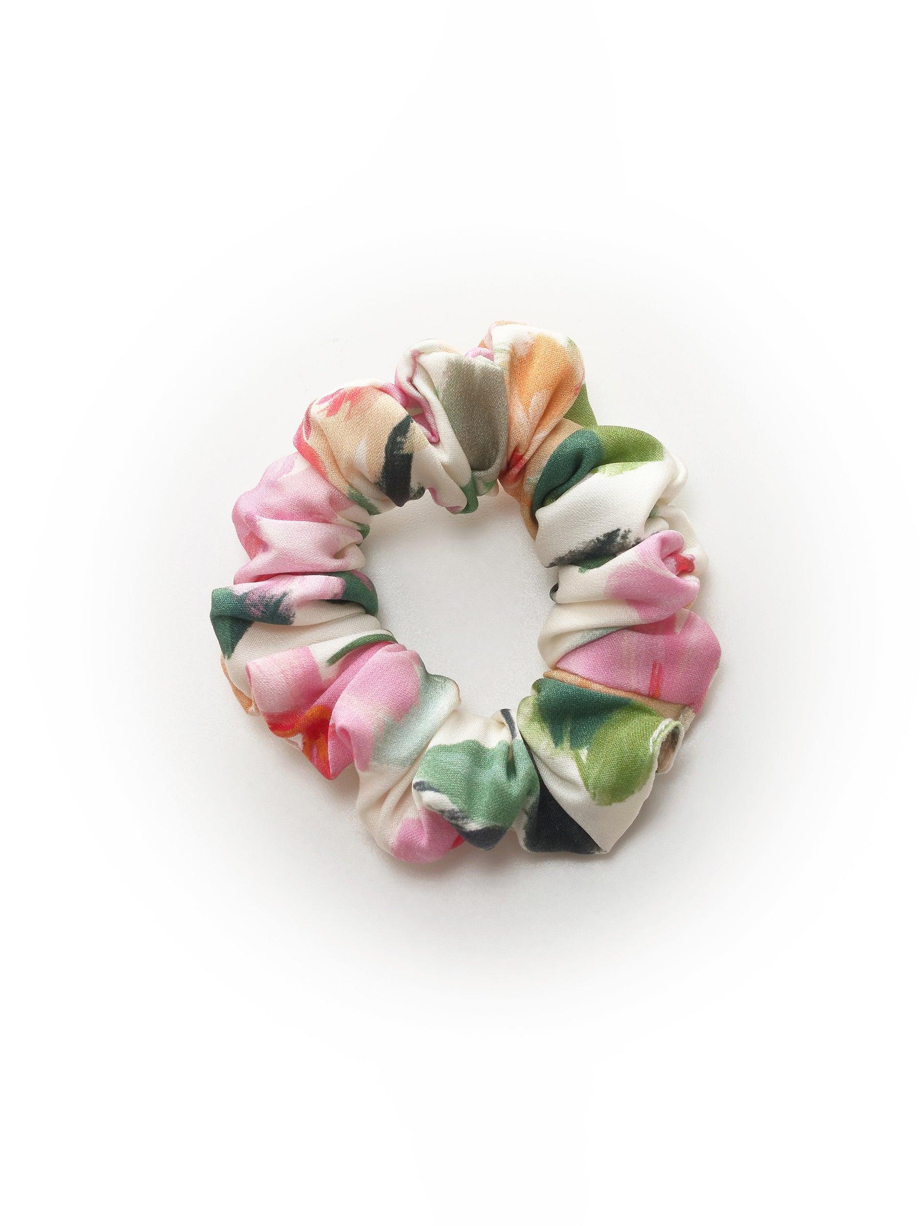 19MM Mulberry Silk Floral Print V-Neck Women Maxi Dress Product Image