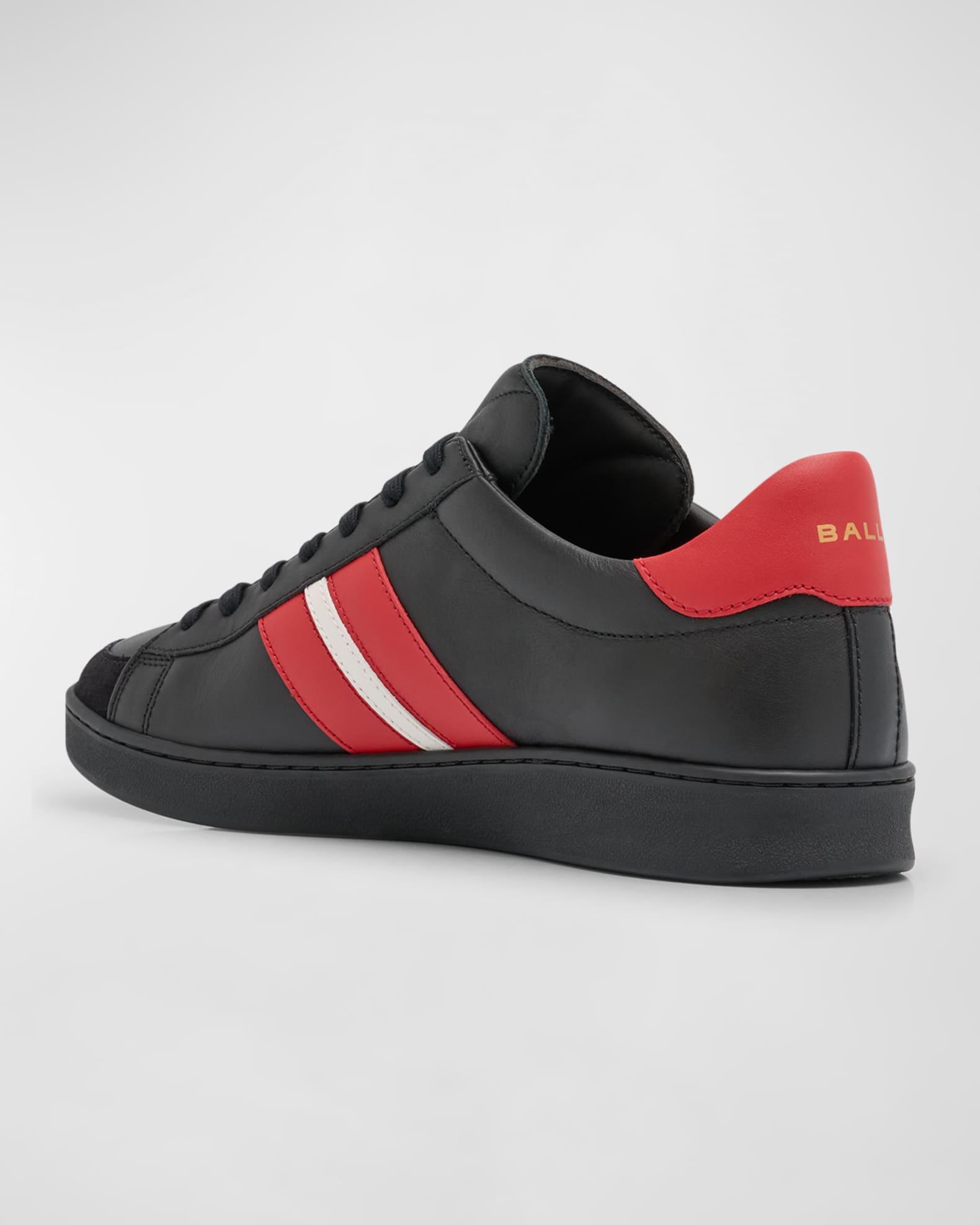 Men's Low-Top Leather Tennis Sneakers Product Image