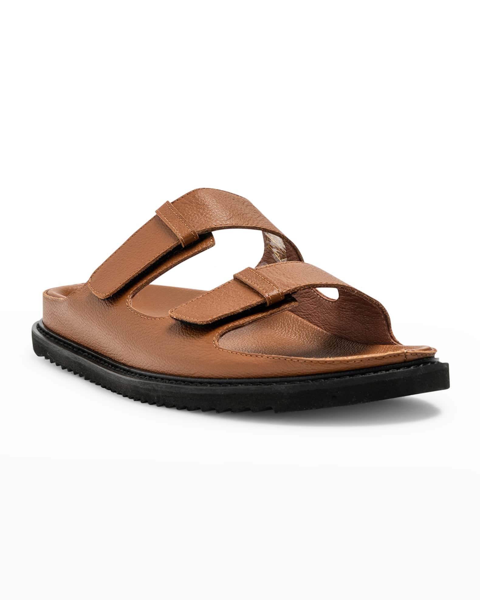 Men's Palm Park Leather Slide Sandals Product Image