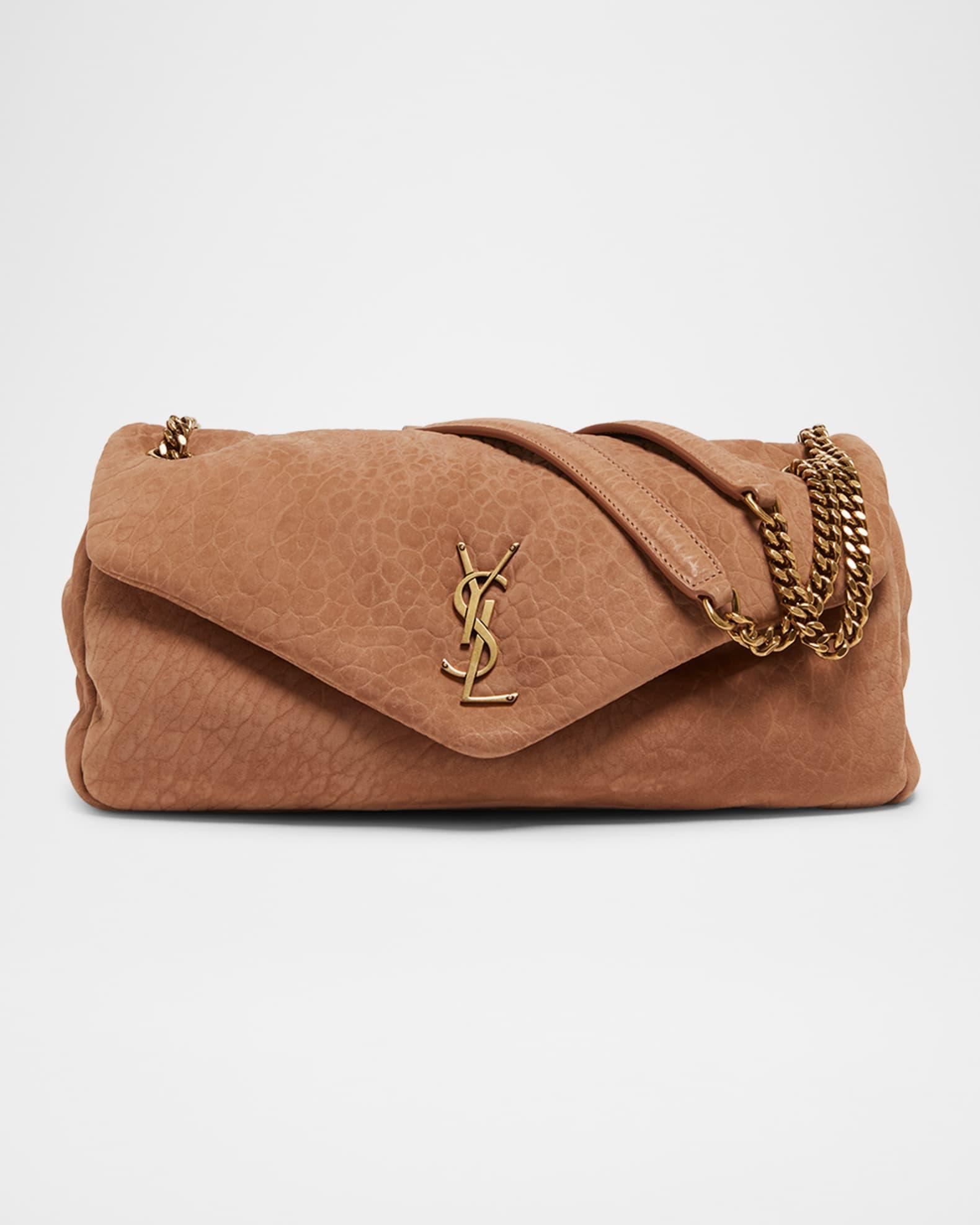 Calypso Medium YSL Shoulder Bag in Grained Nubuck Leather Product Image