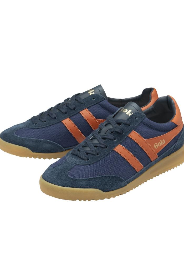 Gola Classics Men's Tornado Sneakers- Navy/Moody Orange Product Image
