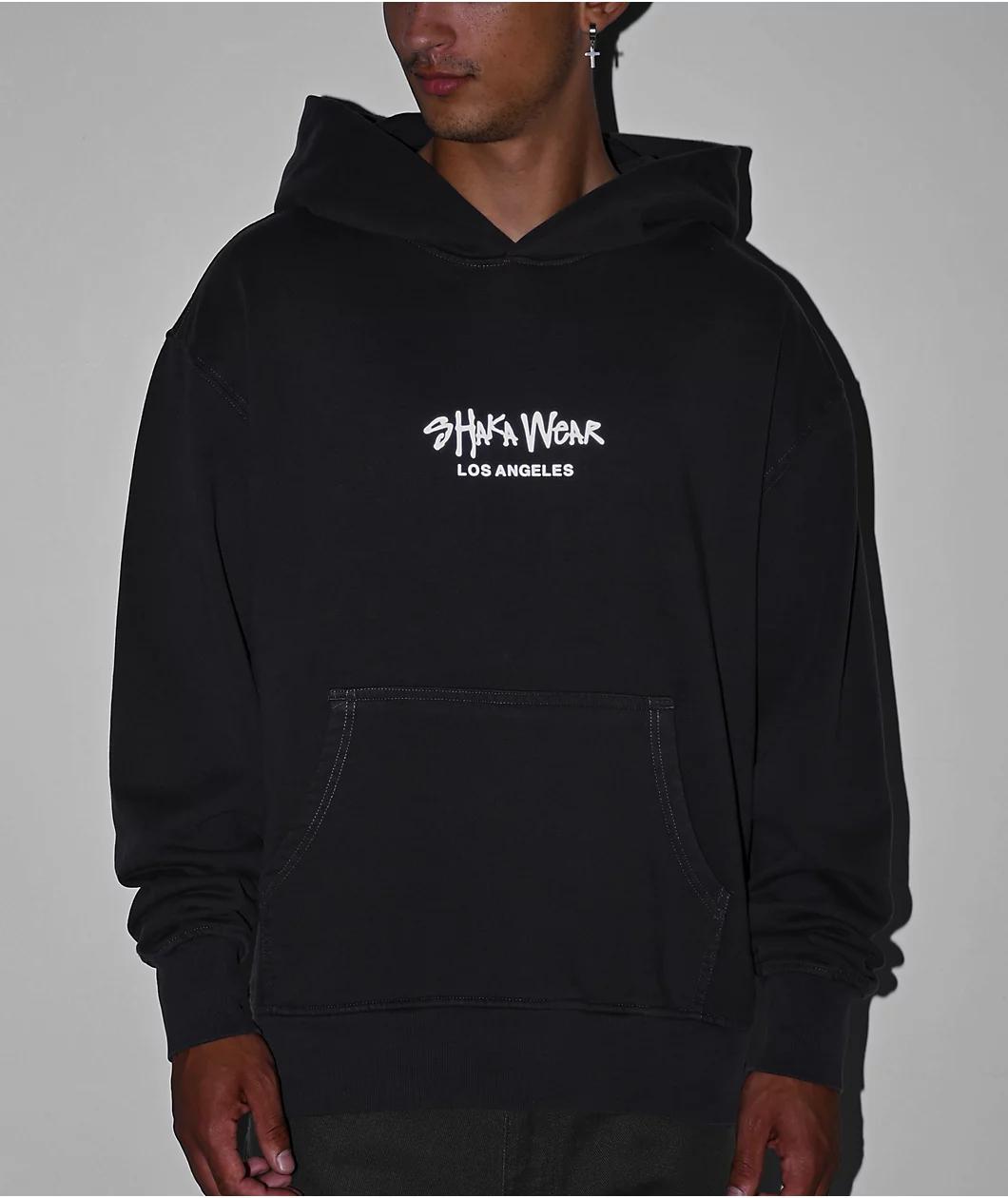 Shaka Wear 3M Logo Garment Dye Shadow Fleece Heavyweight Hoodie Product Image