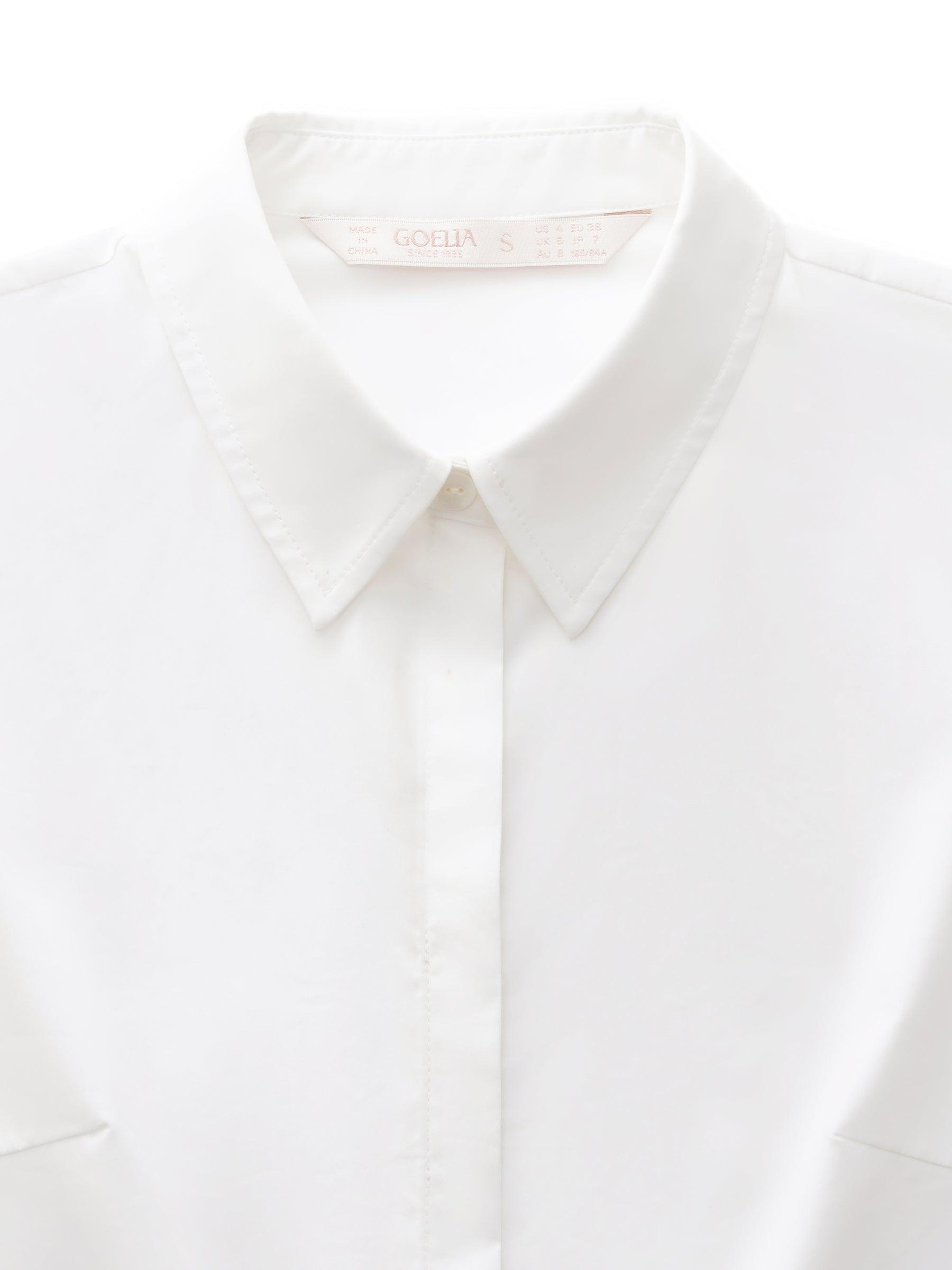 Sleeveless Concealed Placket Women Shirt Product Image