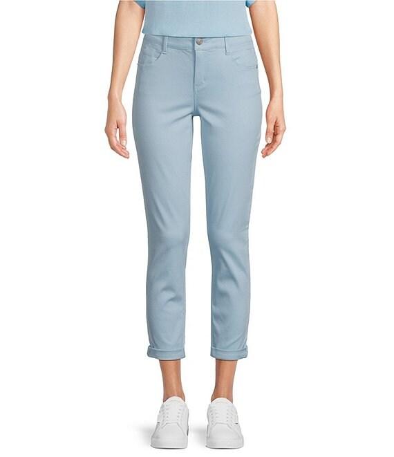 Gibson & Latimer Perfect Fit Twill Mid Rise Roll-Cuff Skinny Jeans Product Image