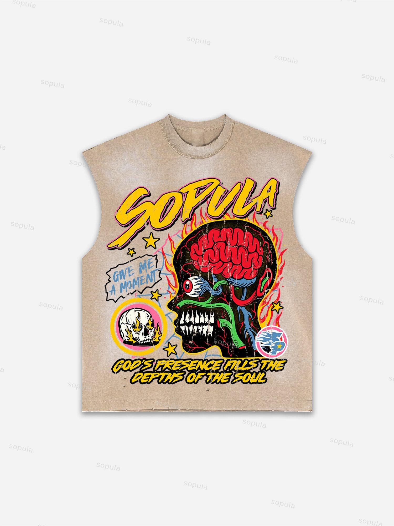 Men's Washed Boxer Boys Graphic Print Tank Top Product Image