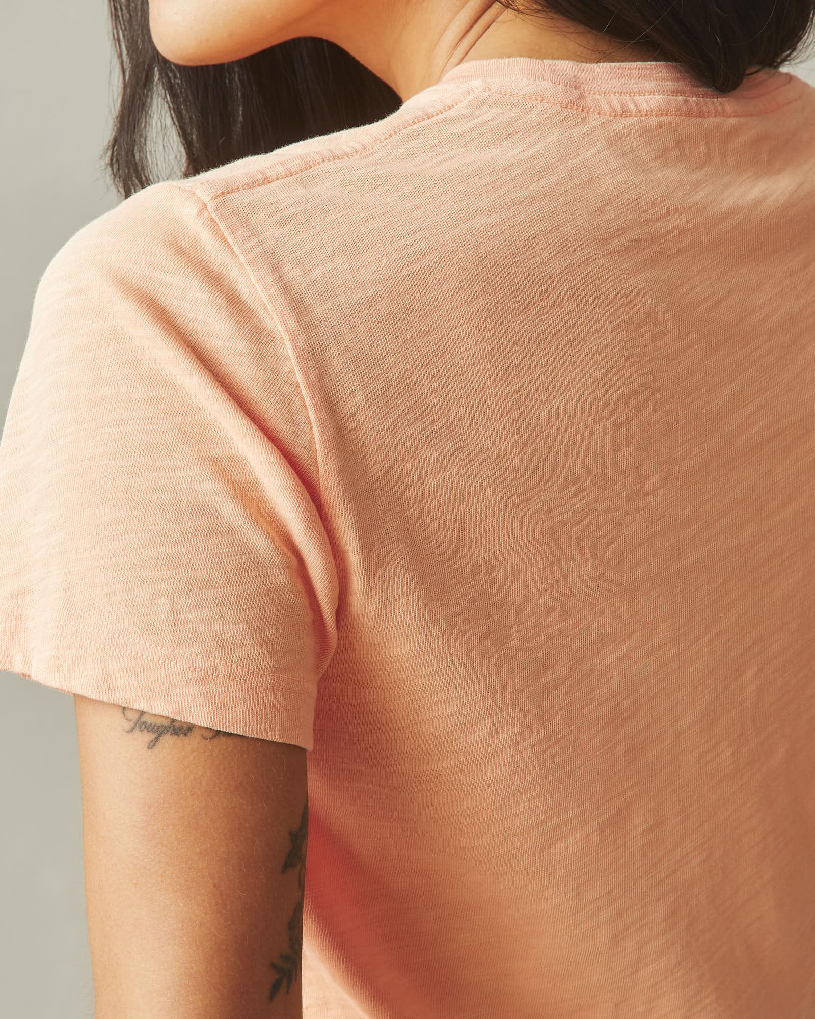 Women's Premium Slub Crew Tee - Peach Fuzz Female Product Image