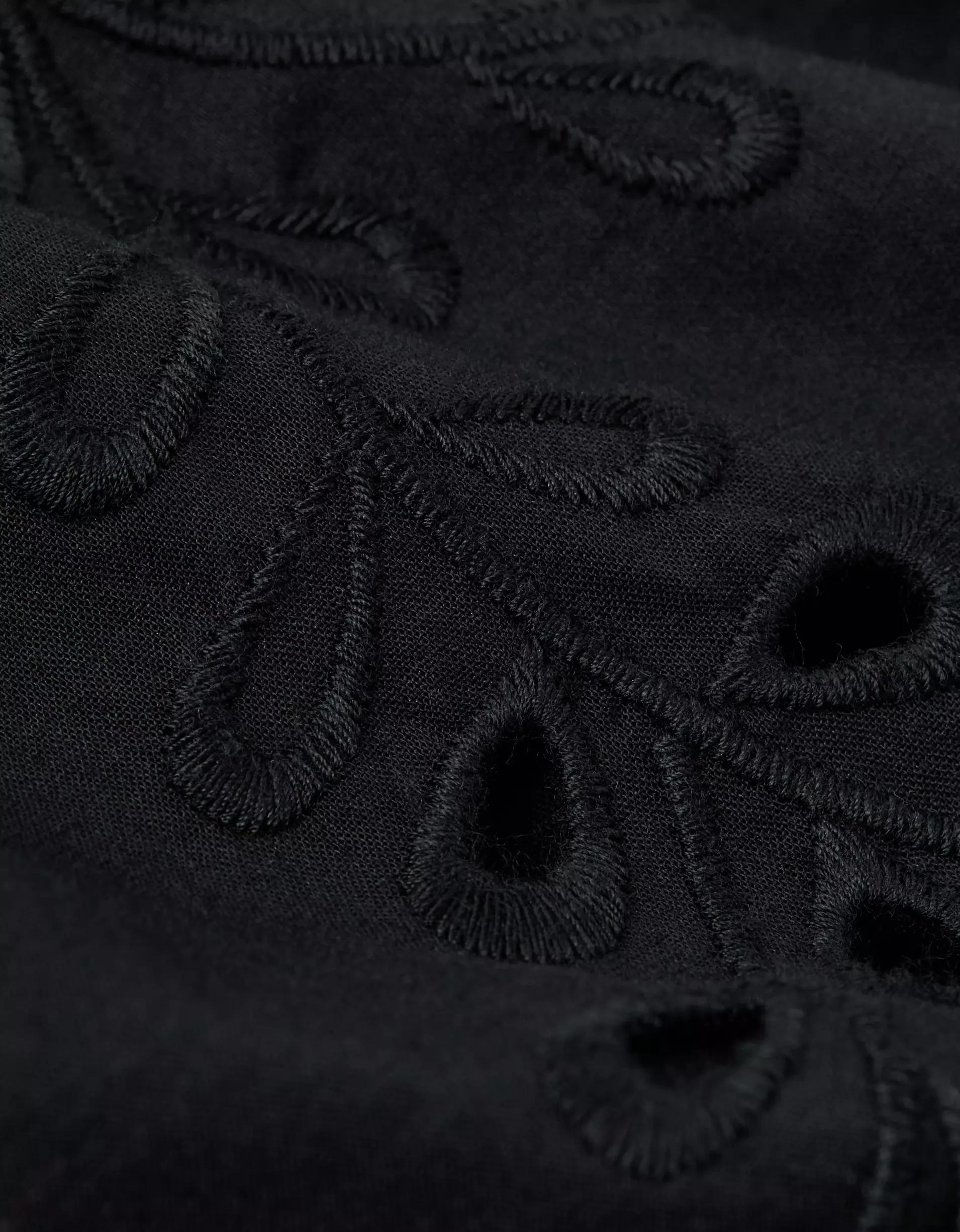 AE Tie Back Eyelet Crop Top Product Image