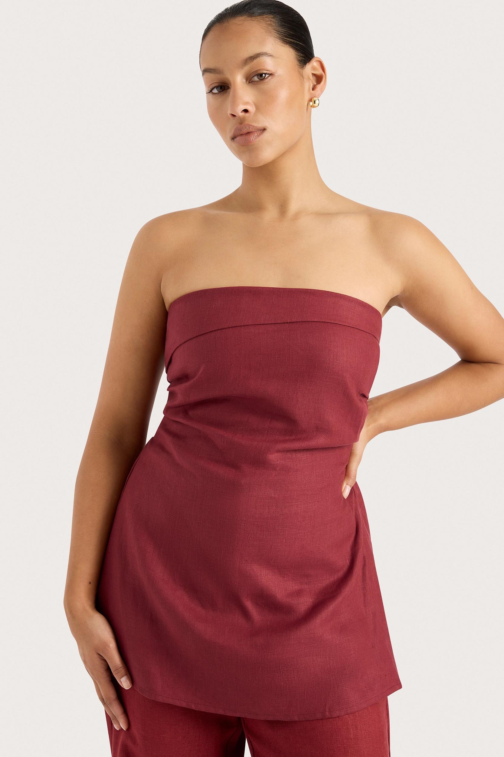 Boe Tunic Top Wine - Final Sale Product Image