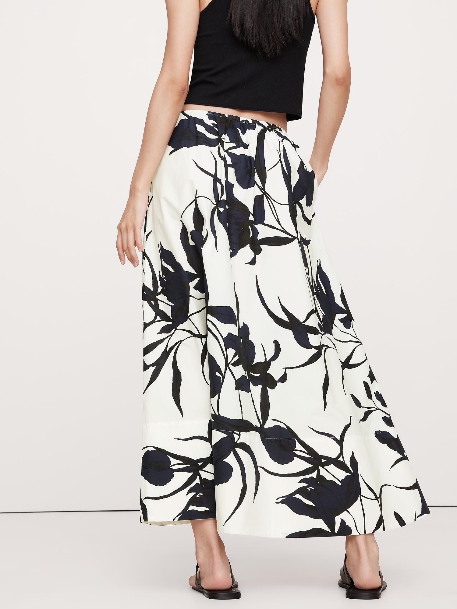 Cotton Poplin Maxi Skirt Product Image