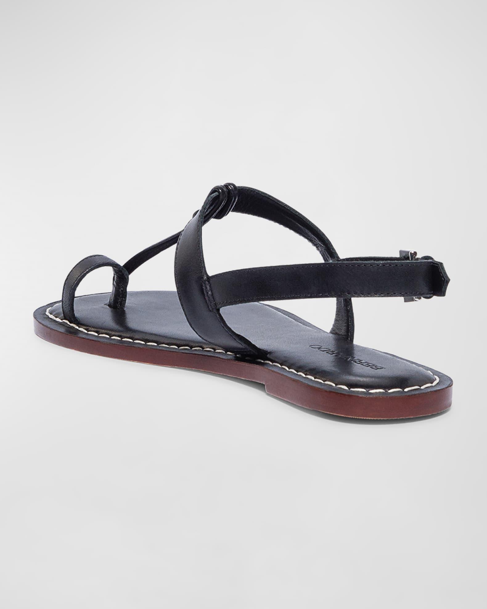 Calfskin T-Strap Slingback Sandals Product Image