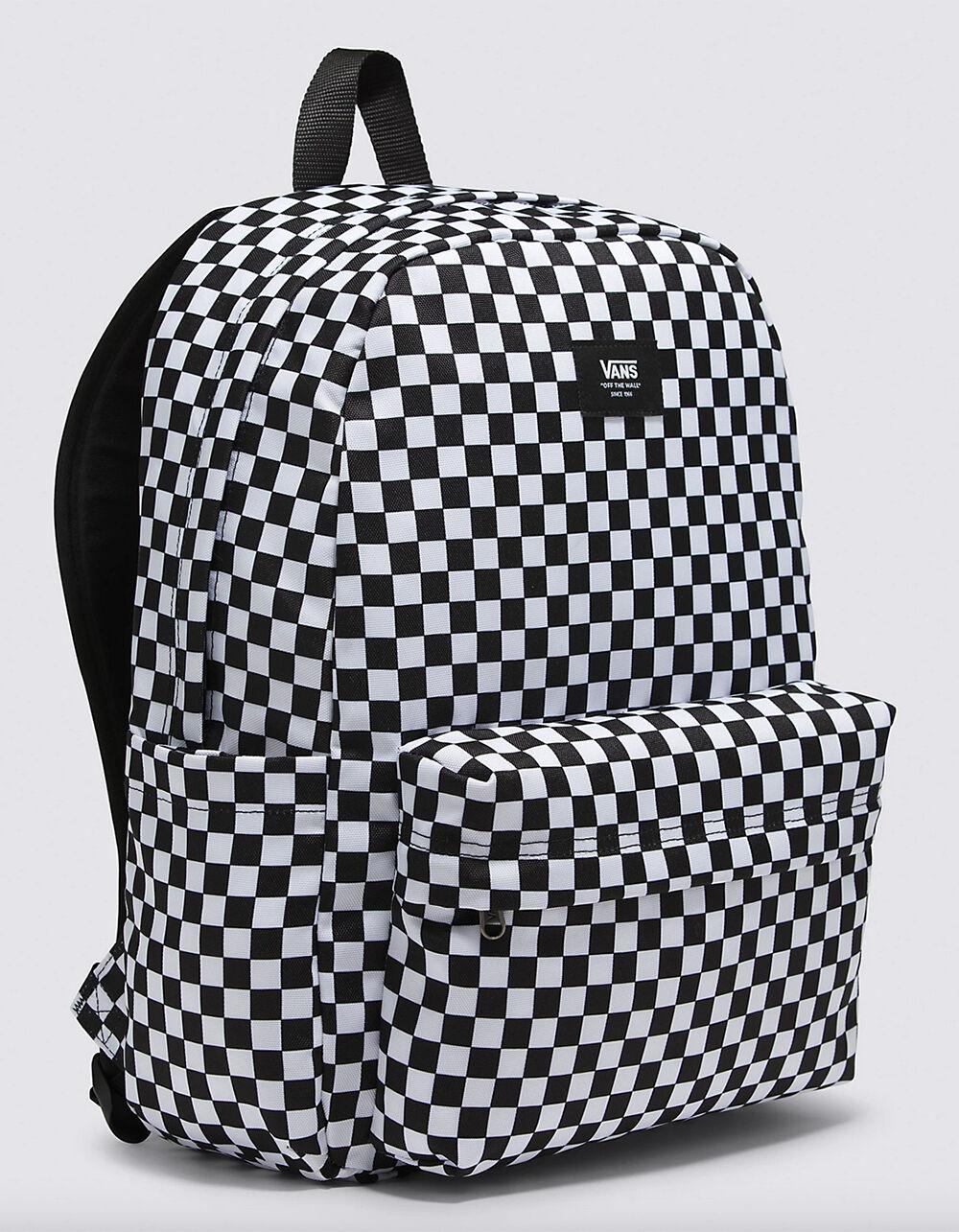 VANS Old Skool Check Backpack - BLACK/WHITE Product Image
