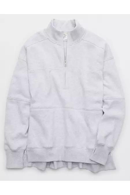 OFFLINE By Aerie Cloud Fleece Quarter Zip Sweatshirt Women's Product Image