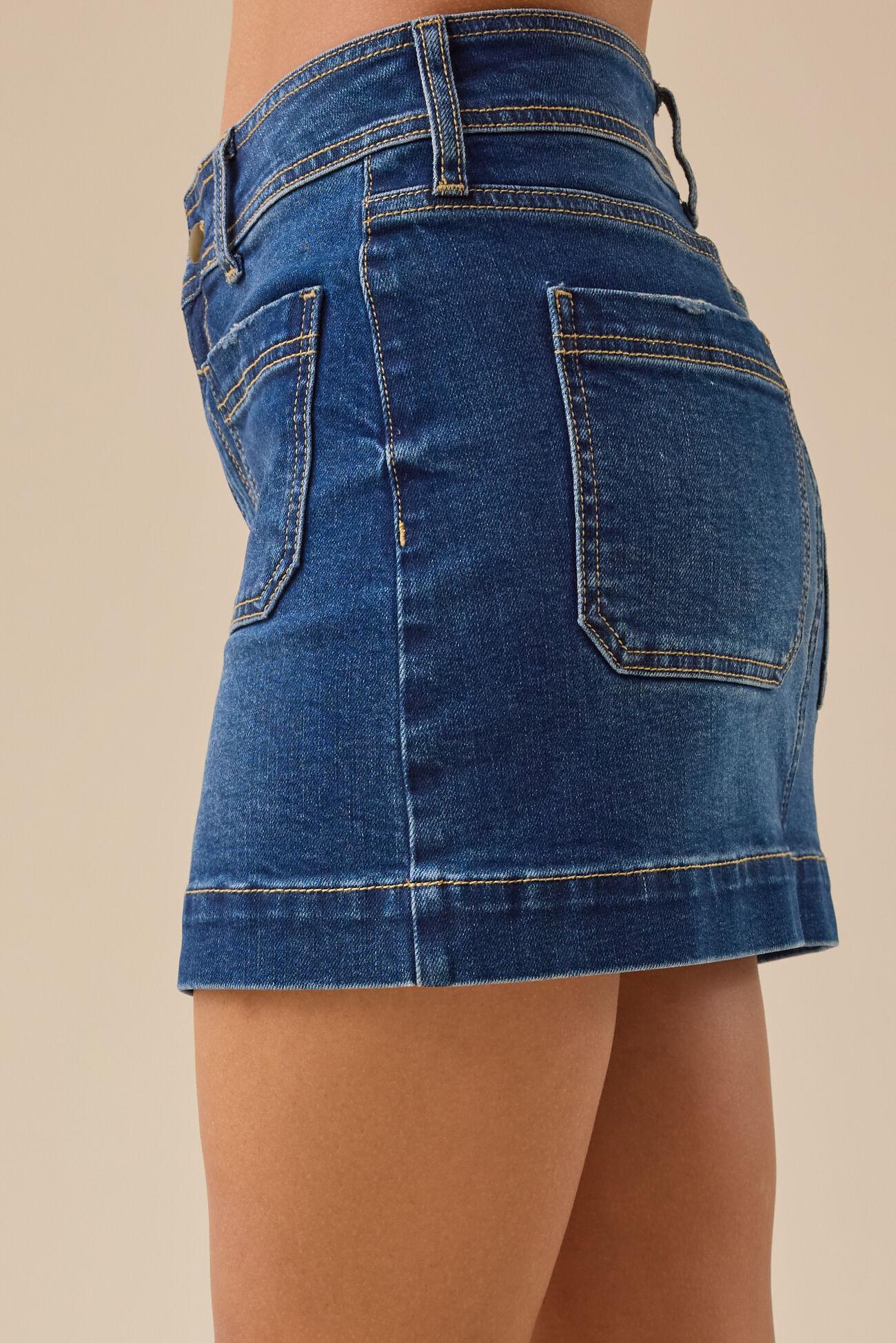 Brynn Denim Mini Skirt Product Image