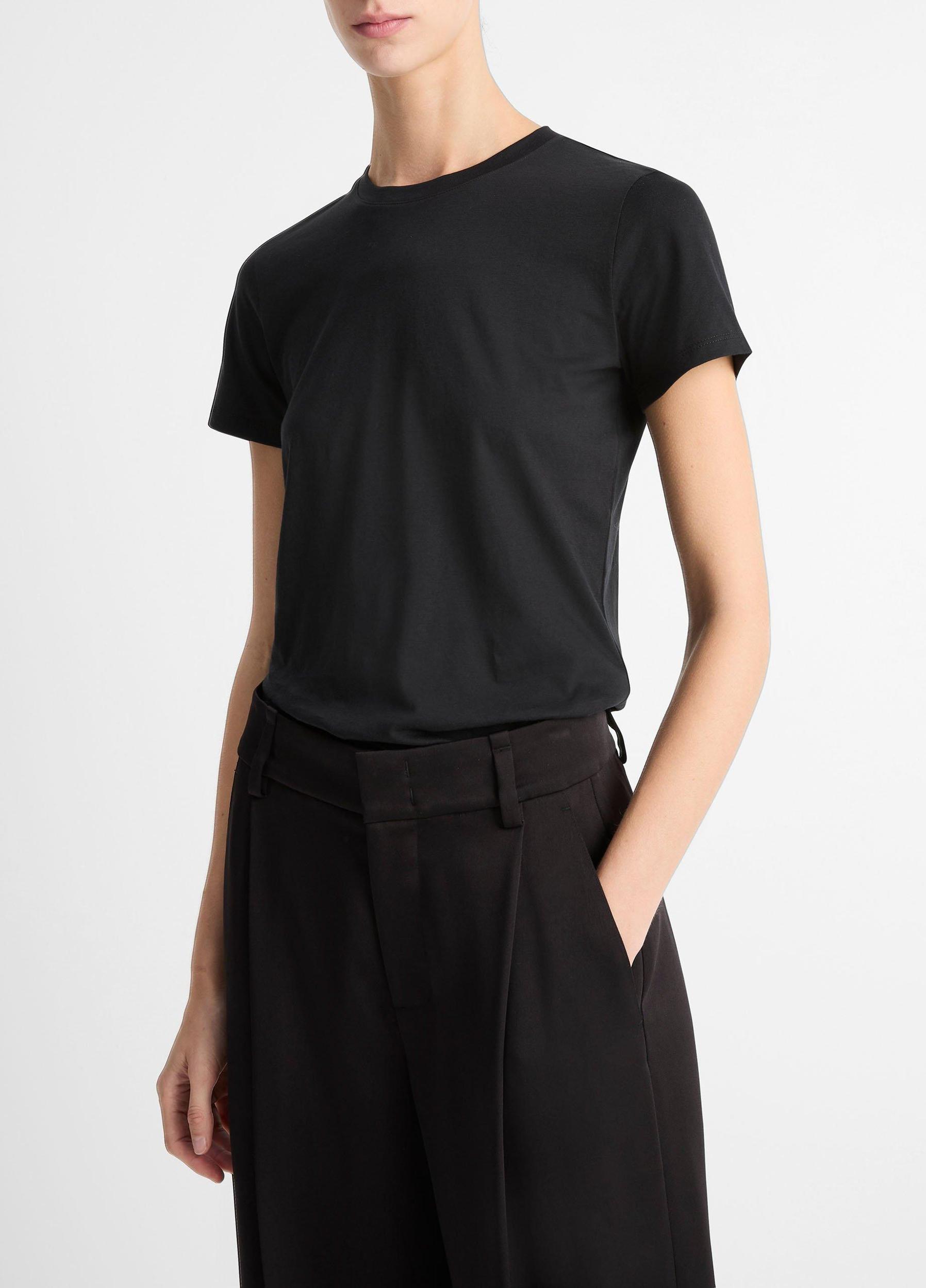 Essential Pima Cotton Crew Neck T-Shirt Product Image