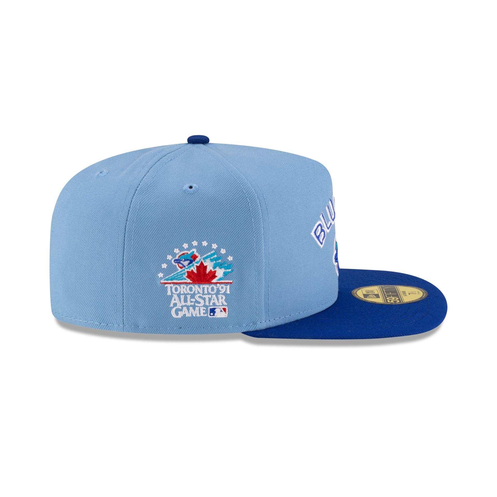 Just Caps Sky Blue Toronto Blue Jays 59FIFTY A-Frame Fitted Hat Male Product Image