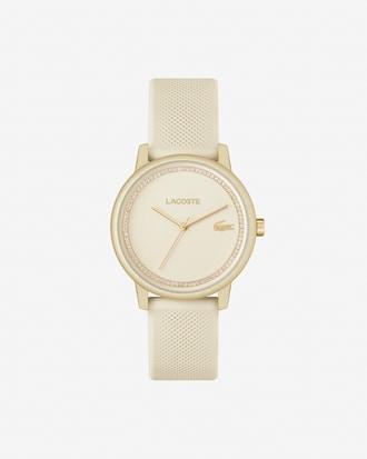 Lacoste.12.12 Go 3 Hands Watch Champagne Silicone Product Image