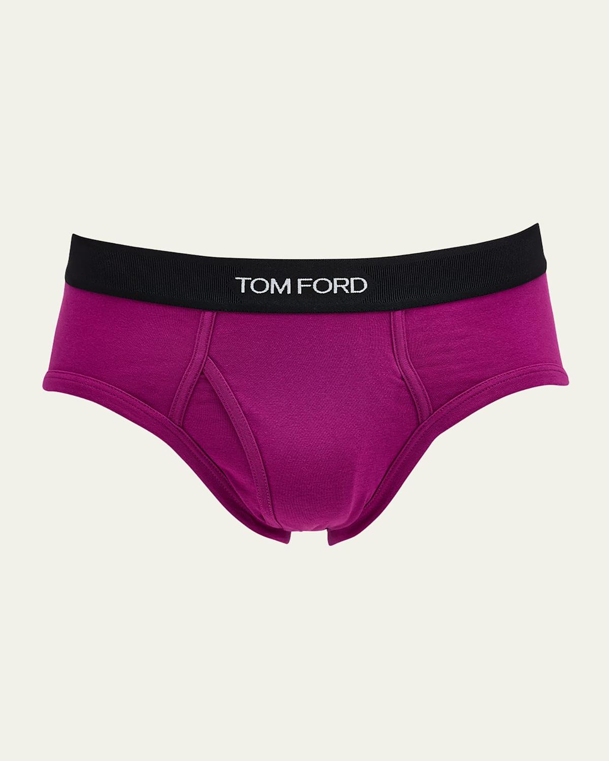 Mens Jacquard Logo Cotton Briefs Product Image