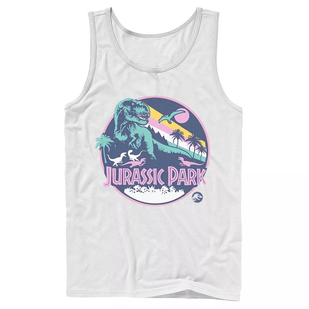 Men's Jurassic Park Retro Rex Scene Tank Top,  Product Image