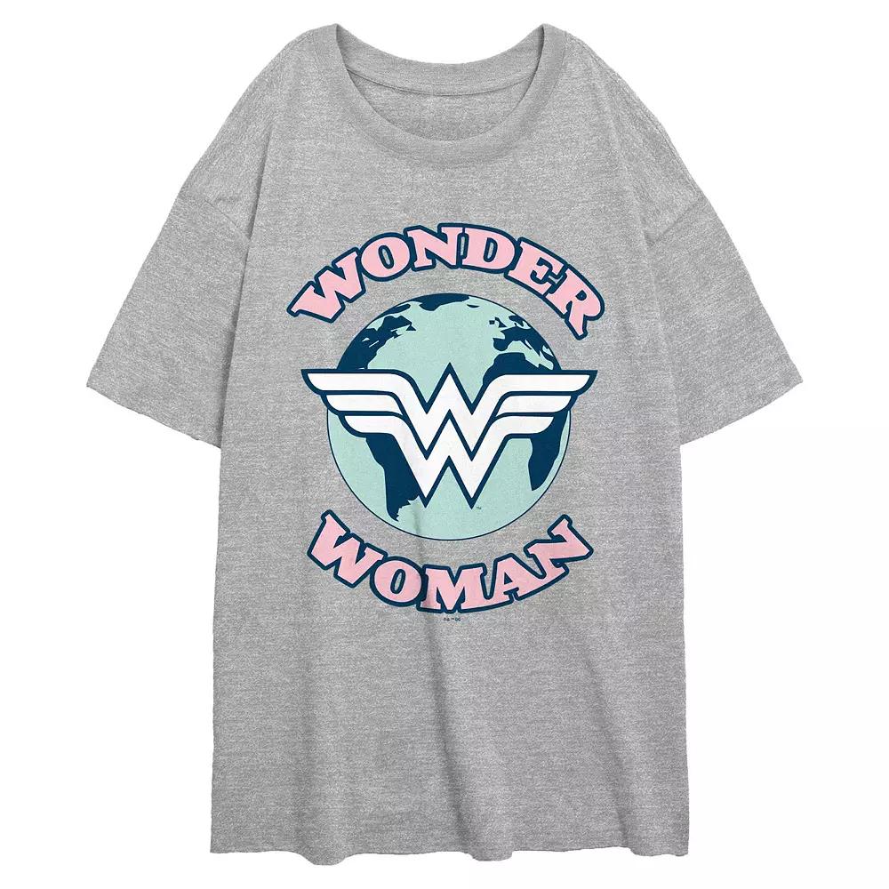 Juniors' DC Comics Wonder Woman World Logo Over Product Image