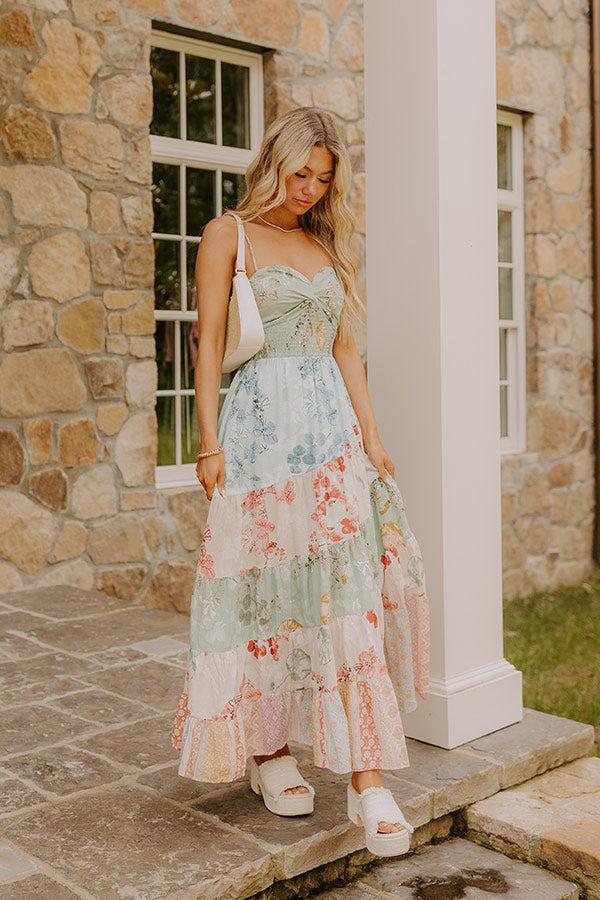 Whisk Me Away Floral Tiered Maxi Dress Product Image