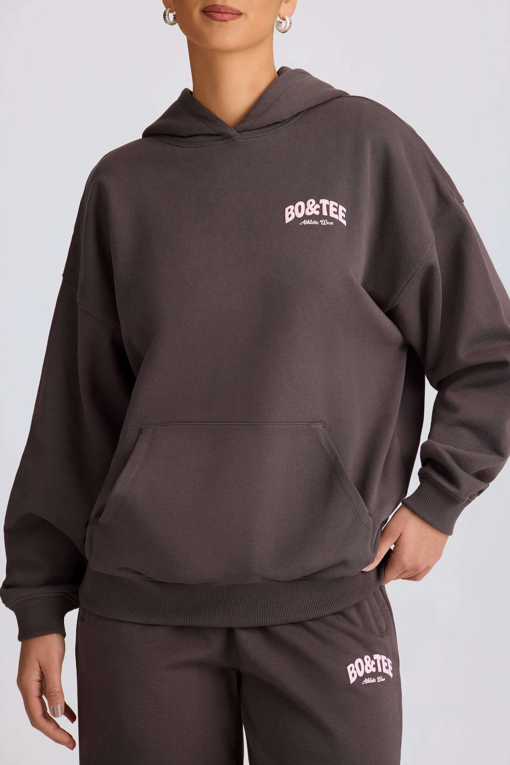 Oversized Hoodie in Charcoal Grey Product Image