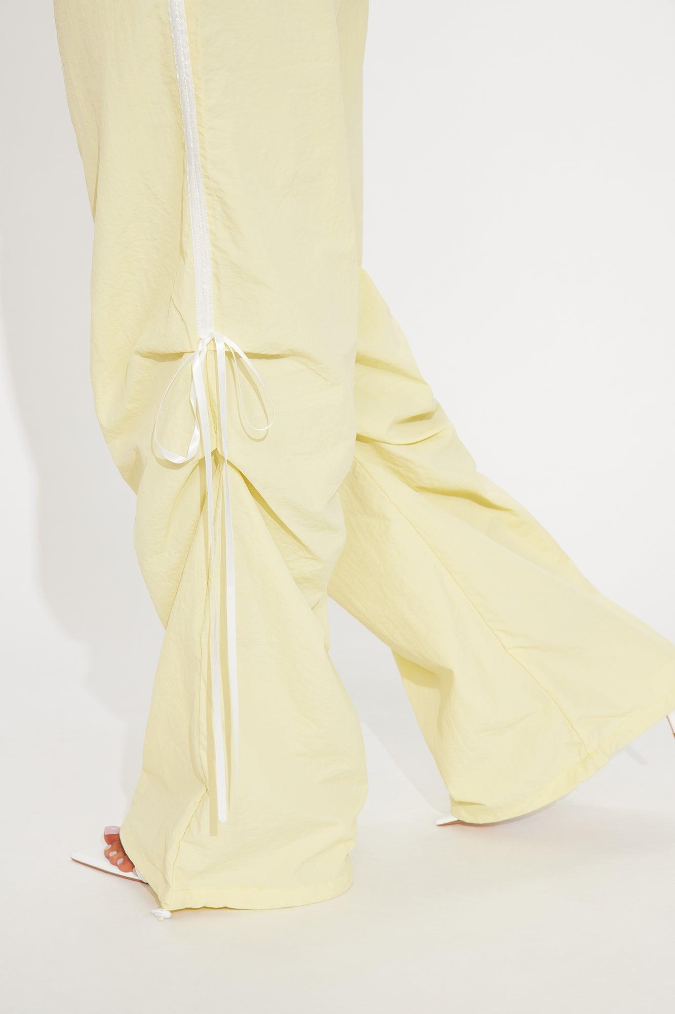 Jennifer Windbreaker Track Pant - Butter Yellow Product Image