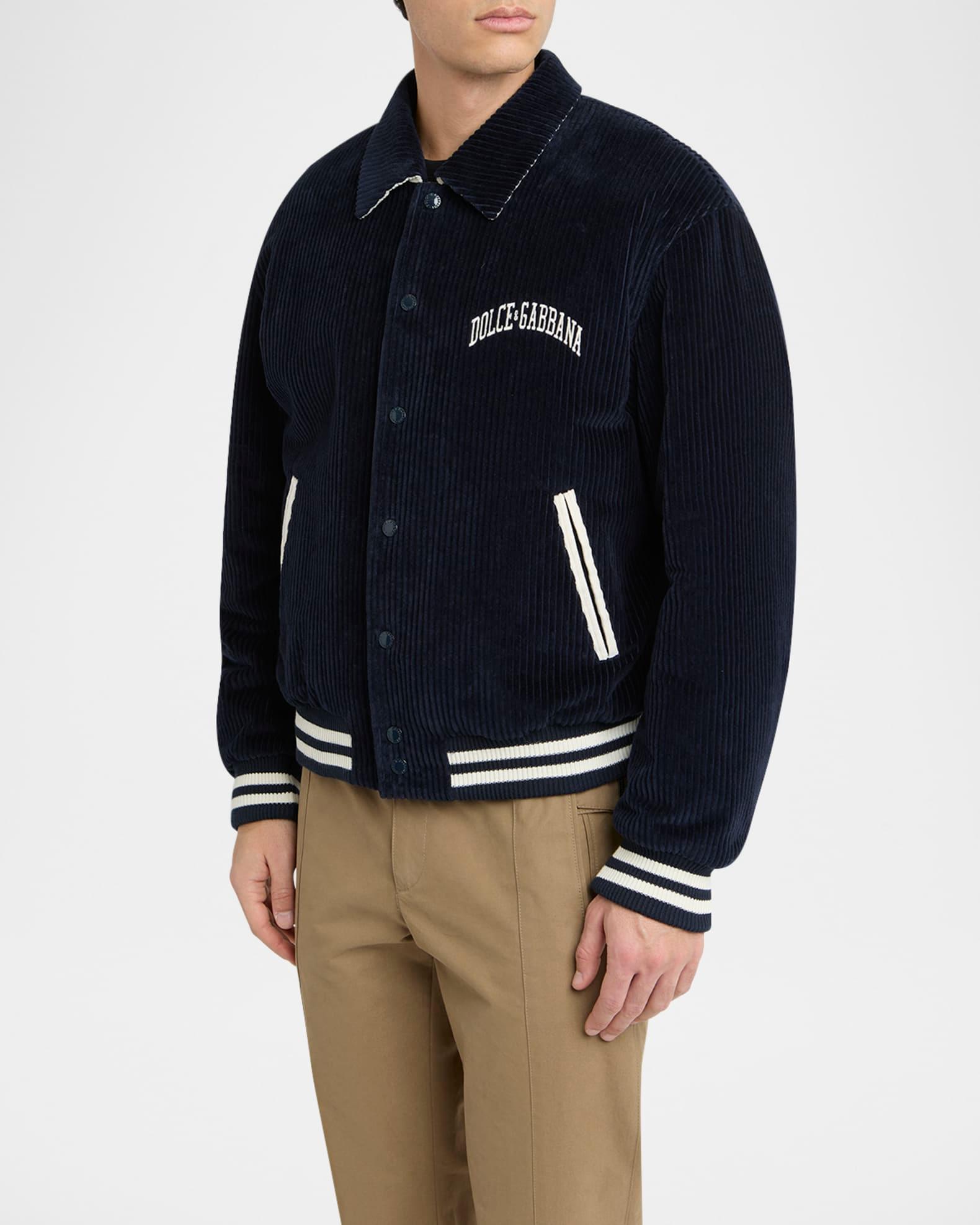 Men's Corduroy Varsity Logo Jacket Product Image
