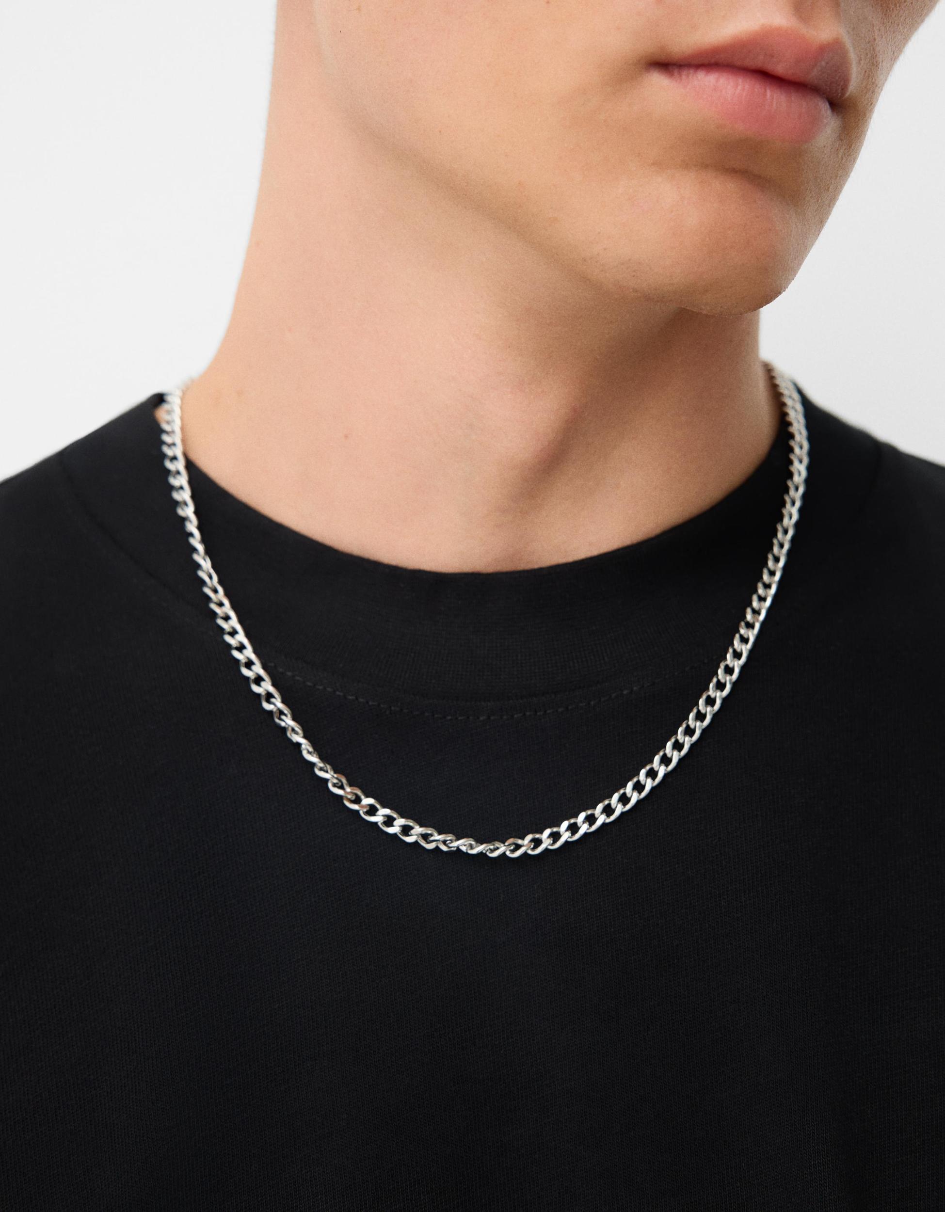 Stainless steel chain link necklace Product Image