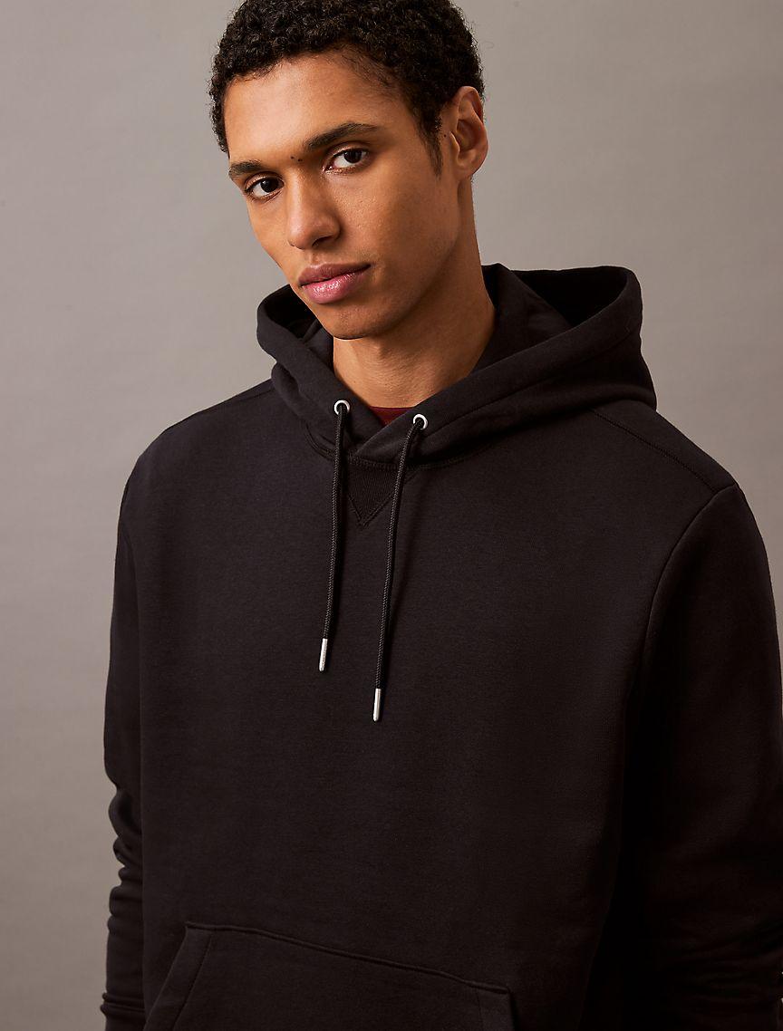 Monogram Logo Patch Fleece Hoodie Product Image