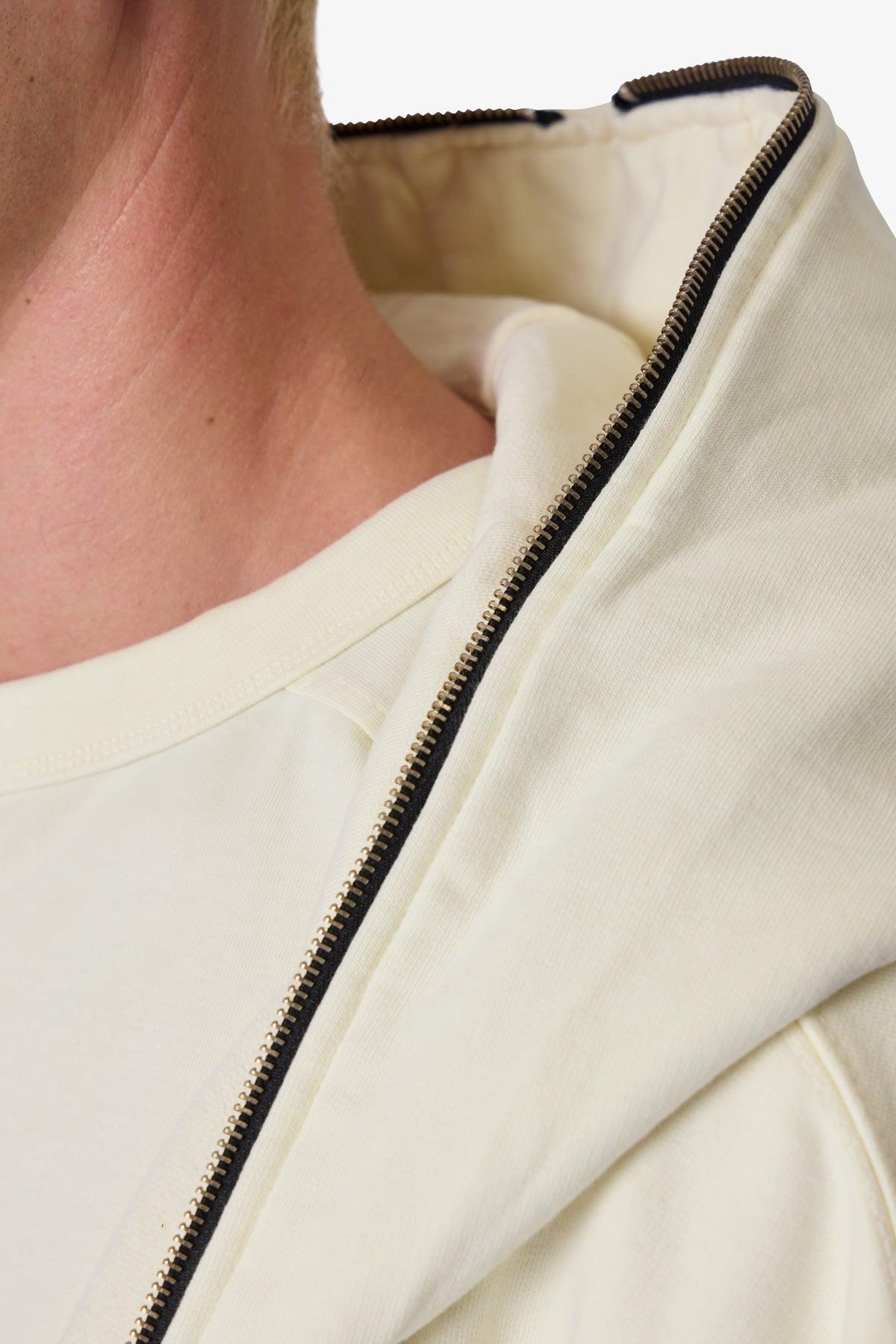Full Zip Hoodie - Off White Product Image
