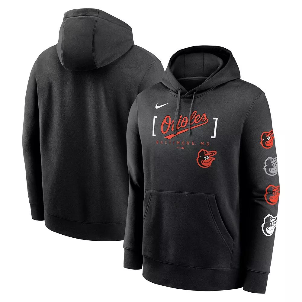 Men's Nike Black Arizona Diamondbacks Club Stack Pullover Hoodie,  Product Image