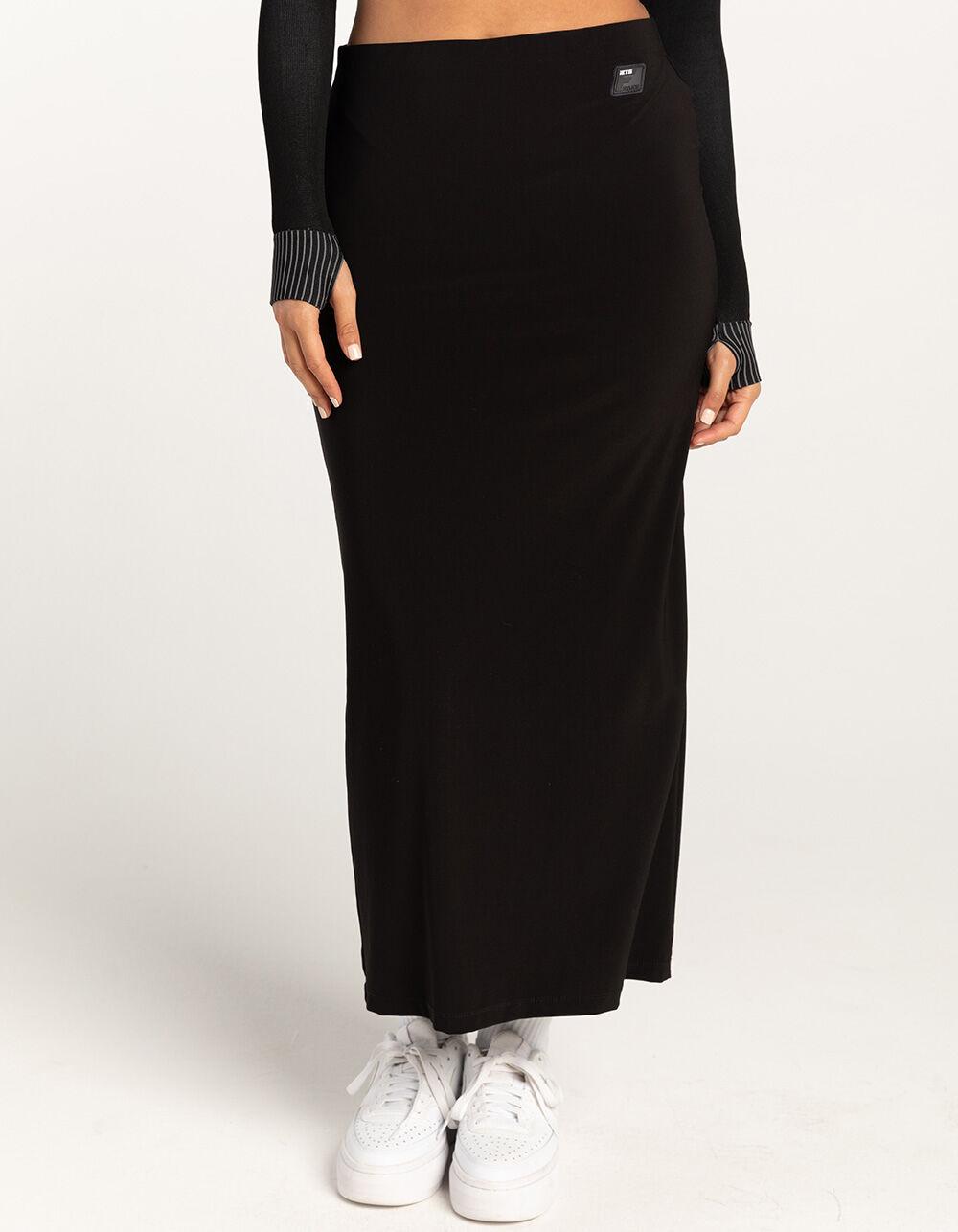 IETS FRANS Knit Womens Midi Skirt - BLACK Product Image