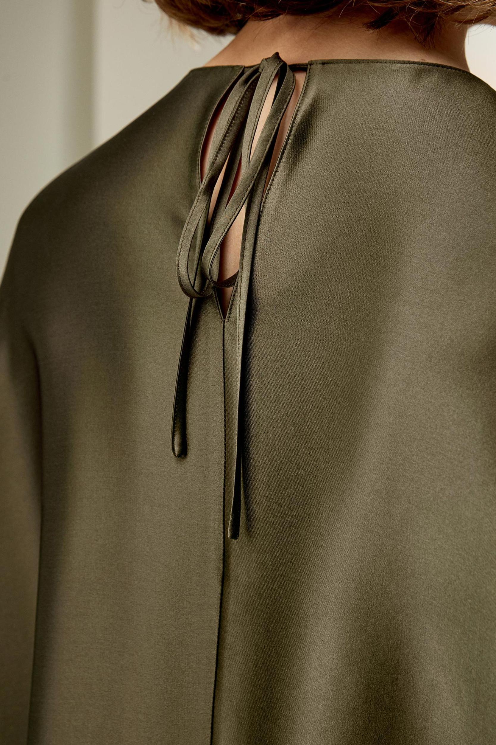 Relaxed Silk Crewneck Blouse Product Image