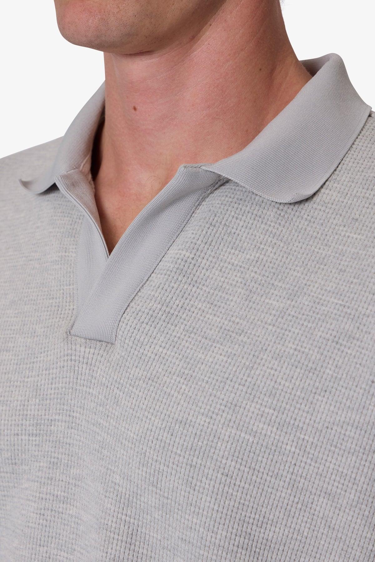 Polo Thermal L/S Shirt - Heather Grey Product Image