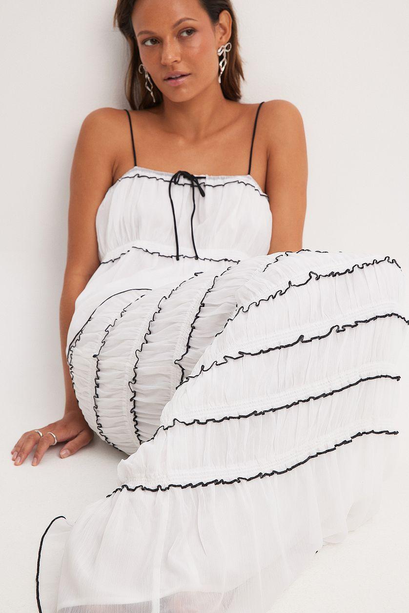 Chiffon Contrast Detail Skirt Product Image