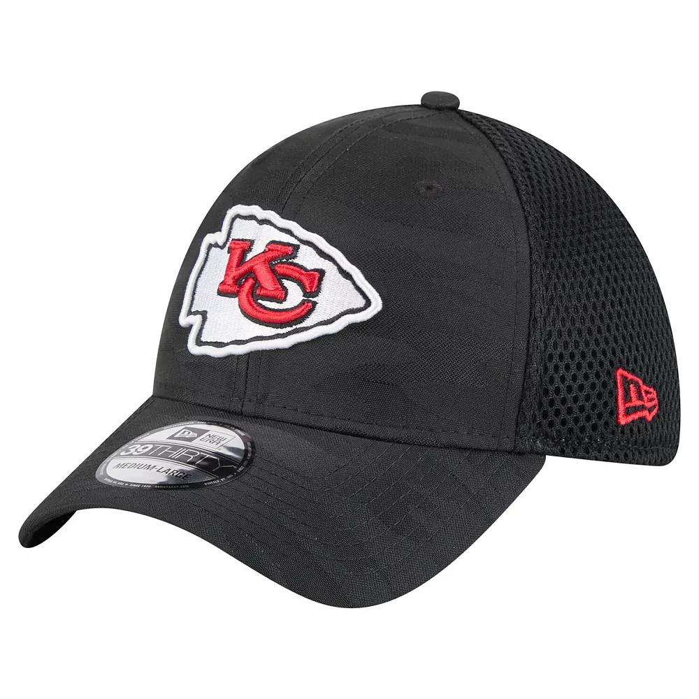 Men's New Era Black Kansas City Chiefs Active Camo 39THIRTY Flex Hat, Size: Medium/Large Product Image