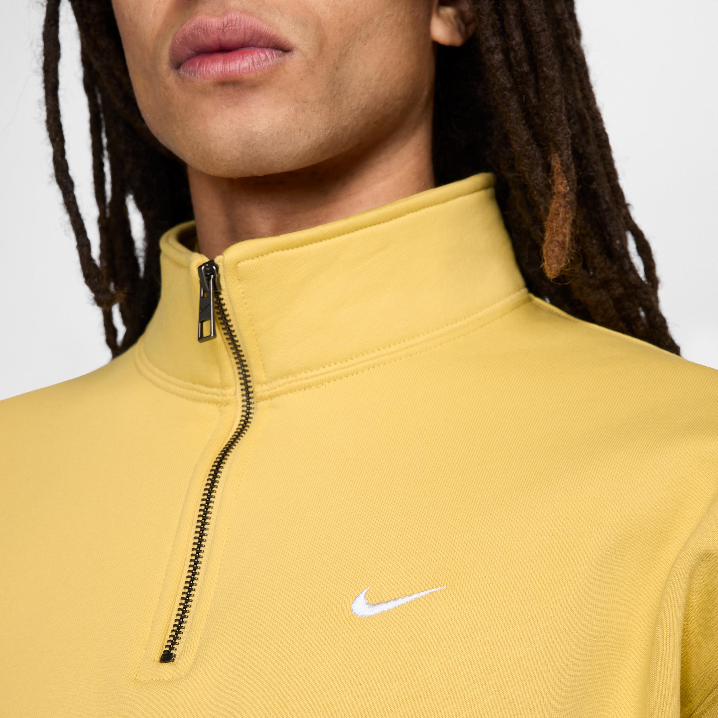 Nike Mens Solo Swoosh 1/4-Zip Top | DQ5209-700 Product Image