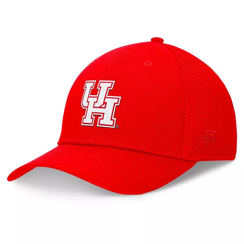 Men's Top of the World Red Houston Cougars Spacer Flex Hat,  Product Image